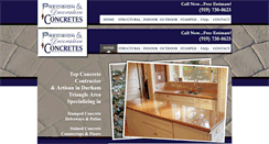 Desktop Screenshot of precisionanddecorativeconcretes.com